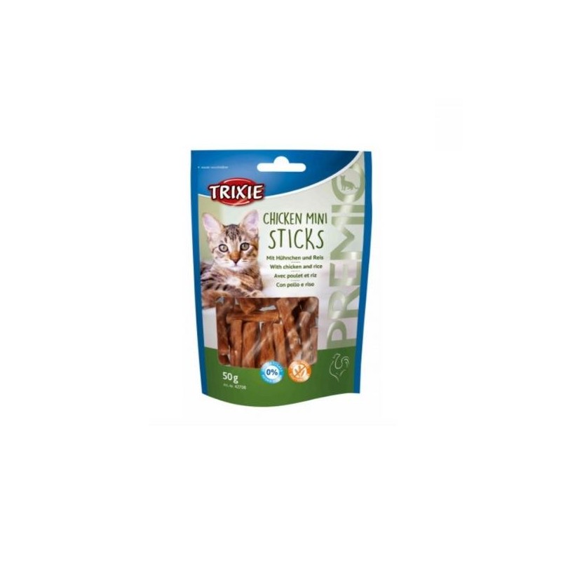 Friandise chat - PREMIO Chicken Mini Sticks 50g