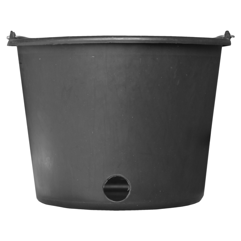 Seau d'alimentation pour veaux rond + trou