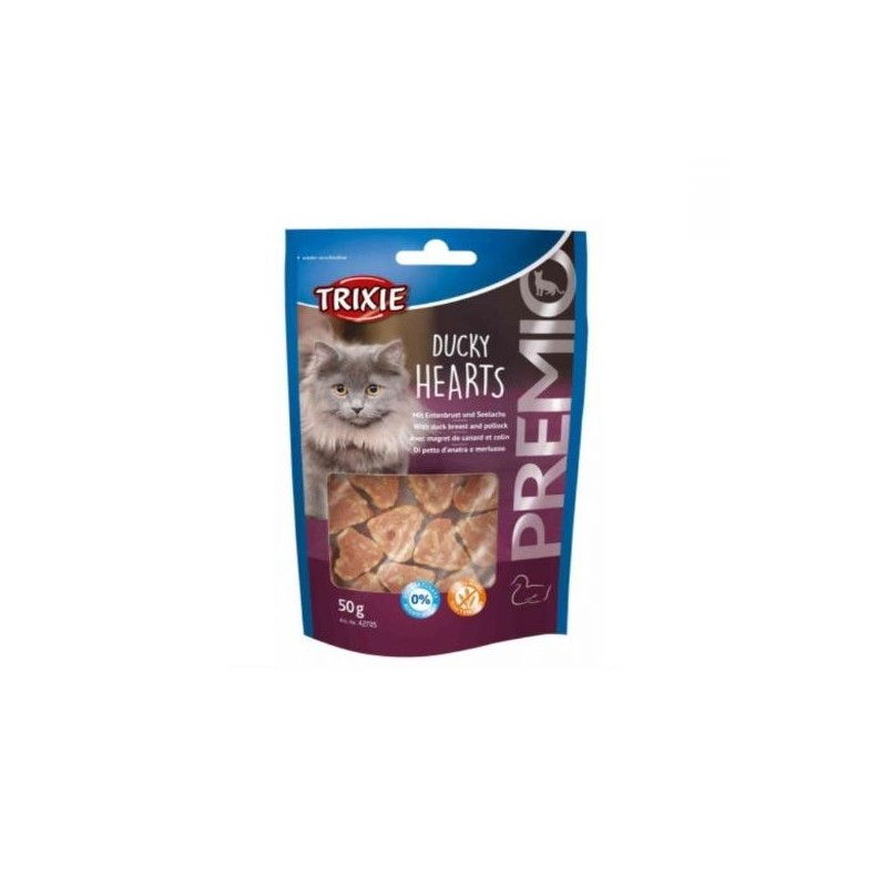 Friandise pour chat - PREMIO Ducky Hearts 50g