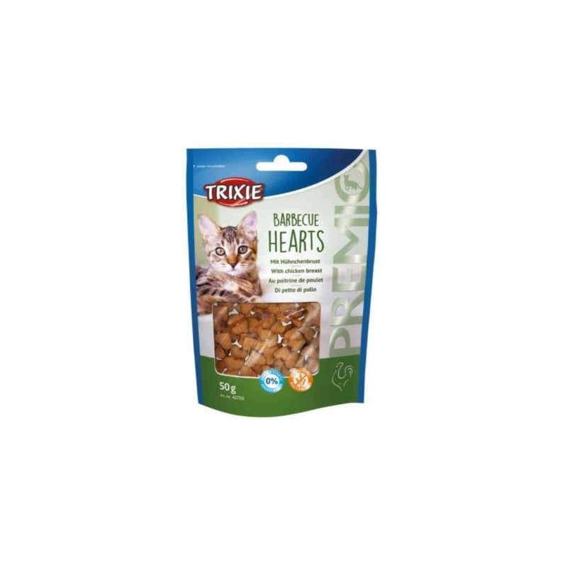 Friandise pour chat PREMIO Barbecue Hearts 50g