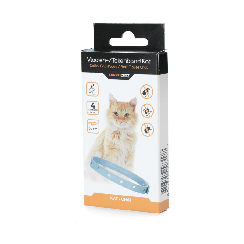 Collier anti-puces/tiques Knock Pest pour chat 35 cm NL/FR