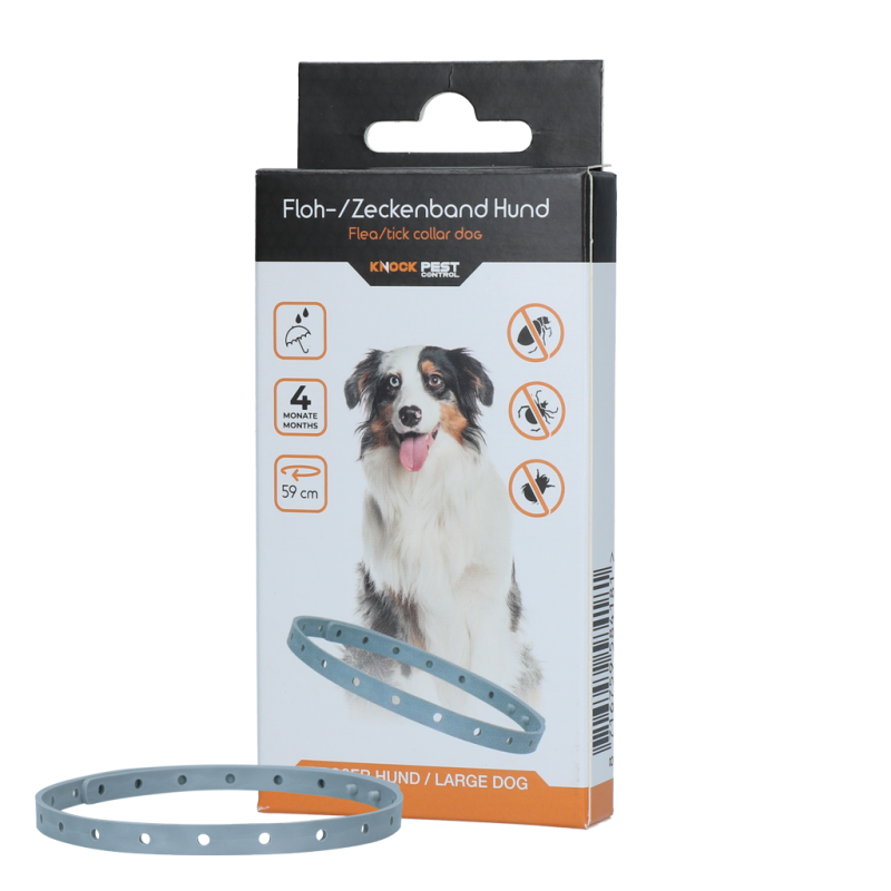 Collier anti-puces/tiques Knock Pest pour chien 59 cm DE/UK