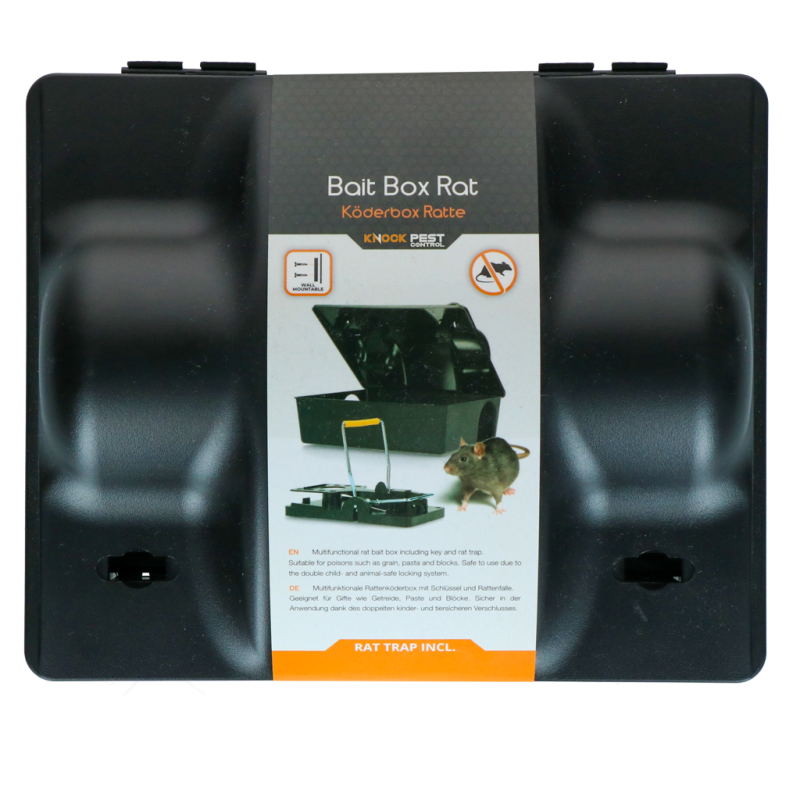 Knock Pest Baitbox Rat/Souris Appât double avec piège à rats