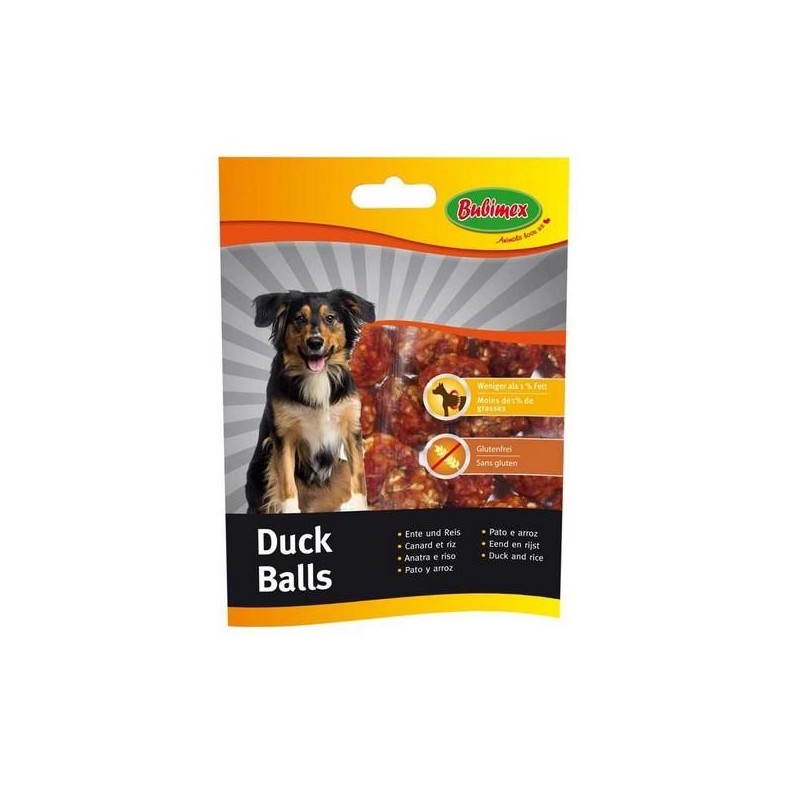 Boulette de canard et riz - friandise pour chien 100g
