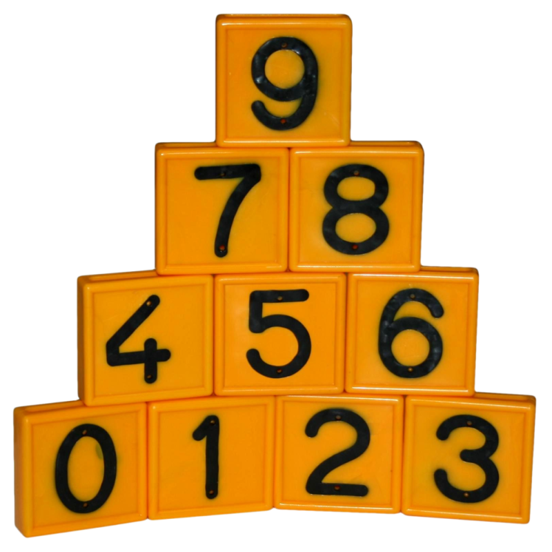 Marquage de ceinture de vache numéro n° 1 jaune 0