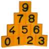 Marquage de ceinture de vache numéro n° 1 jaune 0