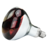 Lampe en verre dur 250 W - Rouge