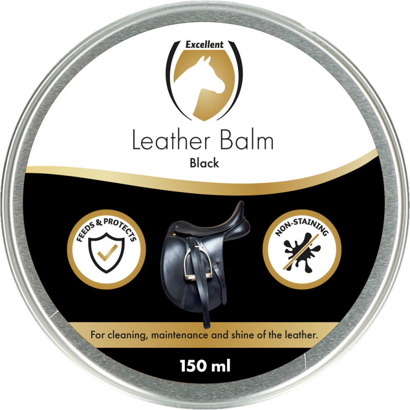 Excellent baume pour cuir et selle noir