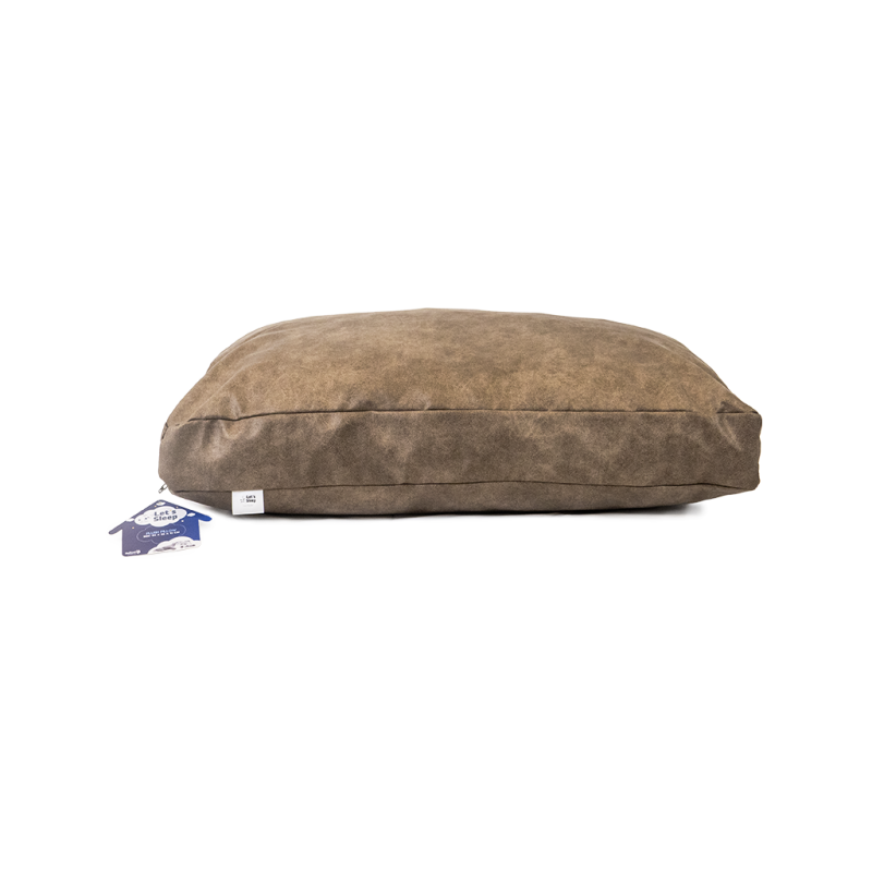 Coussin en peluche pour chien Let's Sleep XL Taupe
