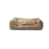 Panier pour chien Let's Sleep Sweet Dreams avec coussin L Taupe