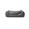 Panier pour chien Let's Sleep Sweet Dreams avec coussin L Anthracite