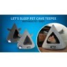 Let's sleep Pet Cave TeePee Anthracite