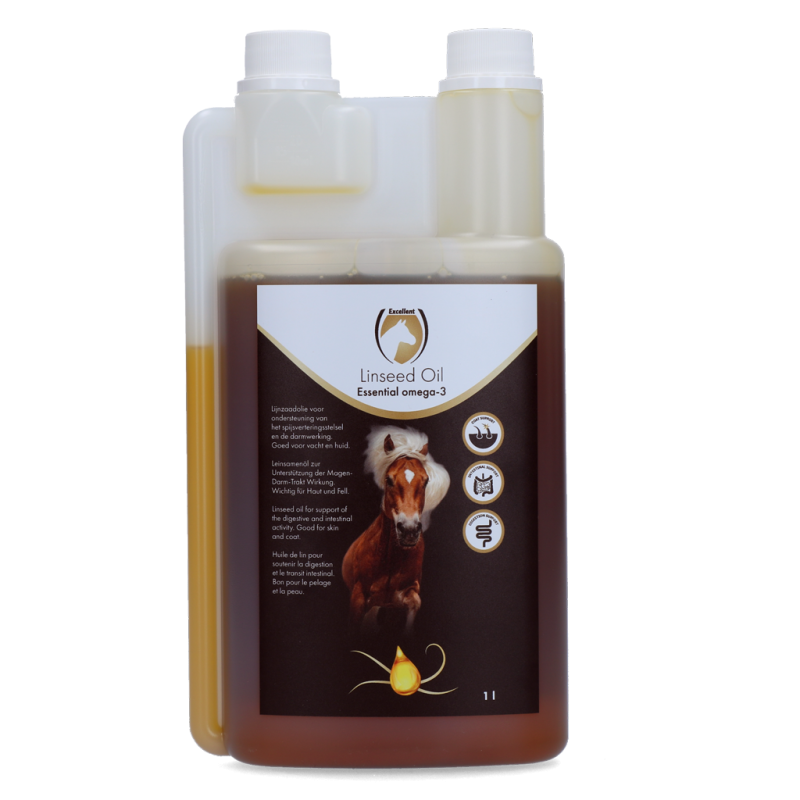 Huile de lin pour cheval Excellent 1 l