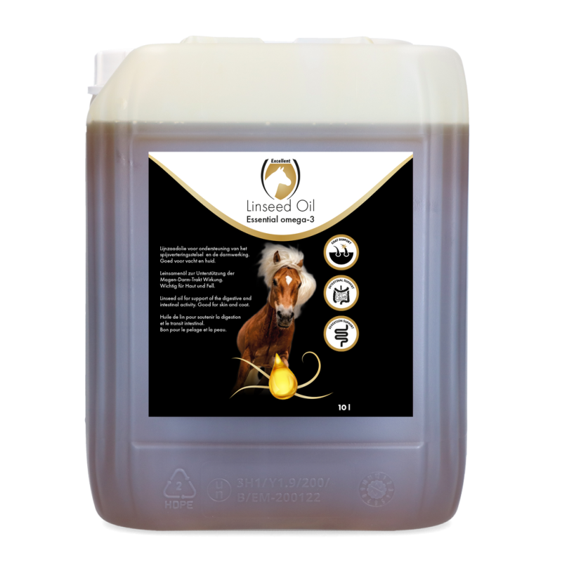Huile de lin pour cheval Excellent 10 l