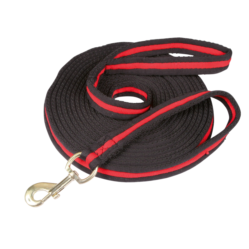 Fouet à fente soft lux noir avec muscuton 8 m Rouge