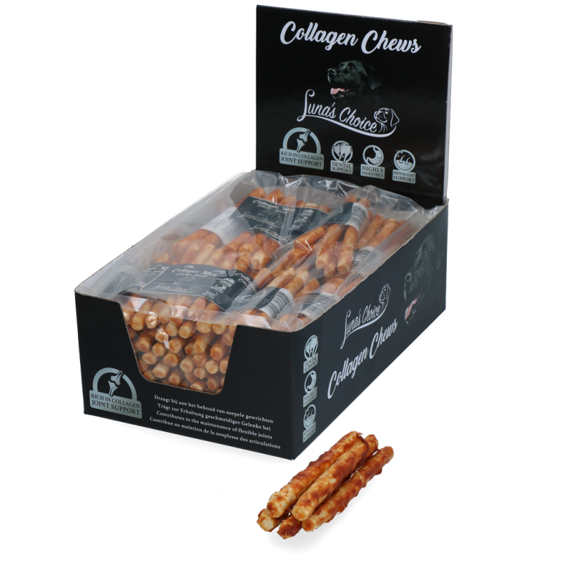 Bâtonnets de collagène Luna's Choice au saumon S