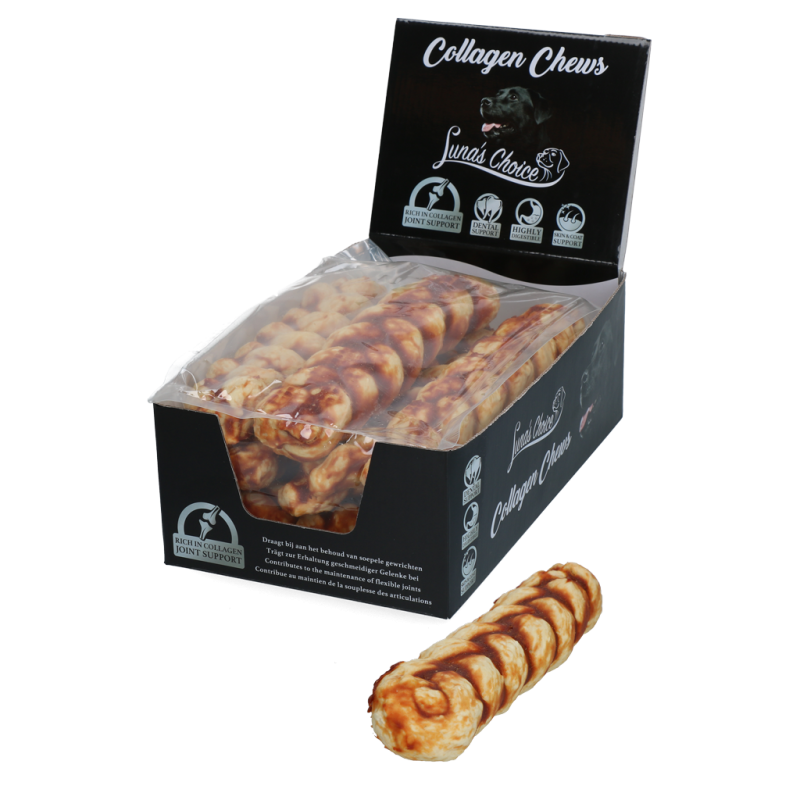 Luna's Choice Collagen Chews Tresse Saumon L