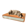 Coussin orthopédique Madison en velours orange S