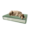 Coussin orthopédique Madison en velours vert S