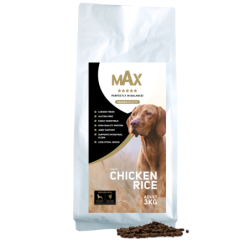 Croquettes pressées Max Adult Poulet et Riz 3 kg