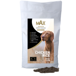 Croquettes pressées Max Adult Poulet et Riz 12 kg
