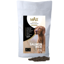 Croquettes pressées Max Adult Saumon et Riz 12 kg