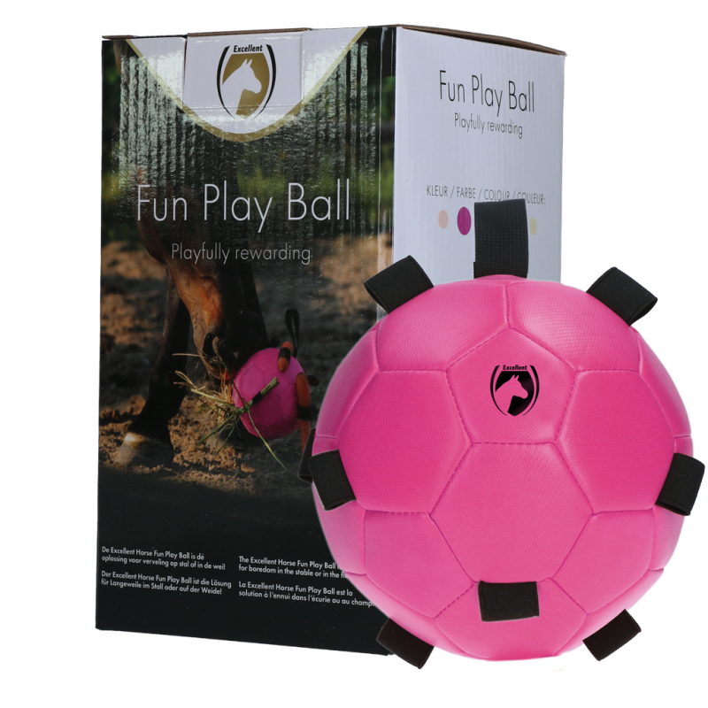 Excellente balle de jeu amusante pour chevaux rose