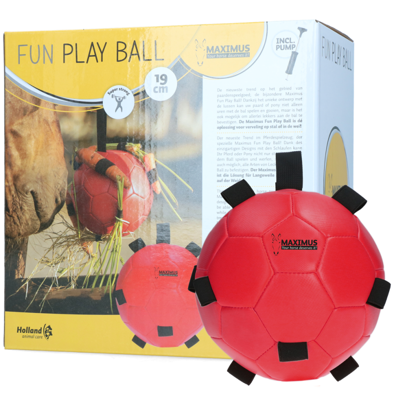 Excellente balle de jeu amusante pour chevaux rouge