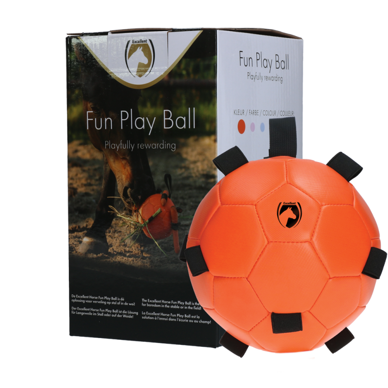 Excellente balle de jeu amusante pour chevaux orange