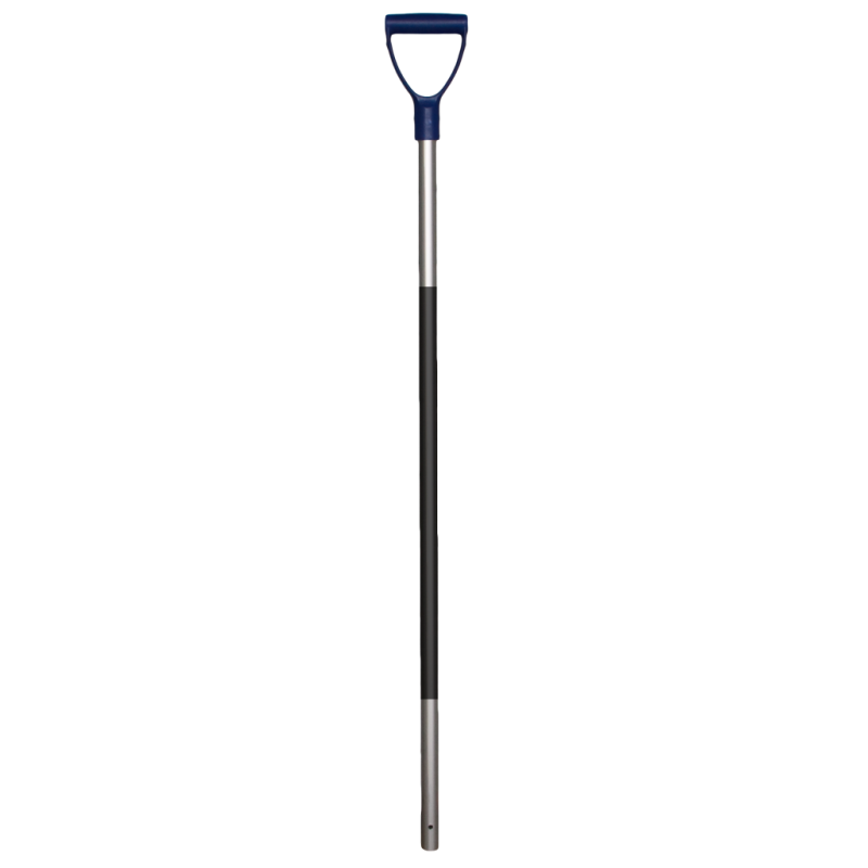 Fourche à fumier manche aluminium 115 cm avec poignée en caoutchouc Manche bleu