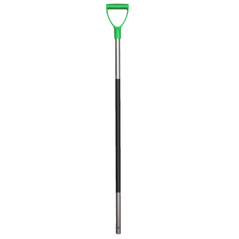 Fourche à fumier manche aluminium 115 cm avec poignée en caoutchouc Manche vert citron
