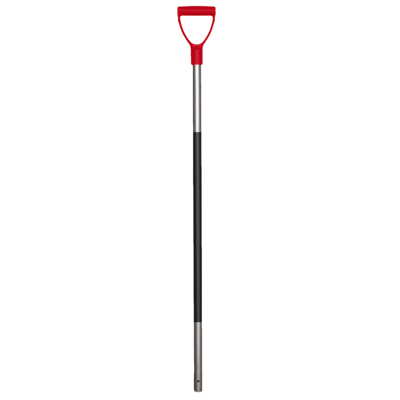 Fourche à fumier manche aluminium 115 cm avec poignée en caoutchouc Manche rouge