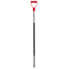Fourche à fumier manche aluminium 115 cm avec poignée en caoutchouc Manche rouge