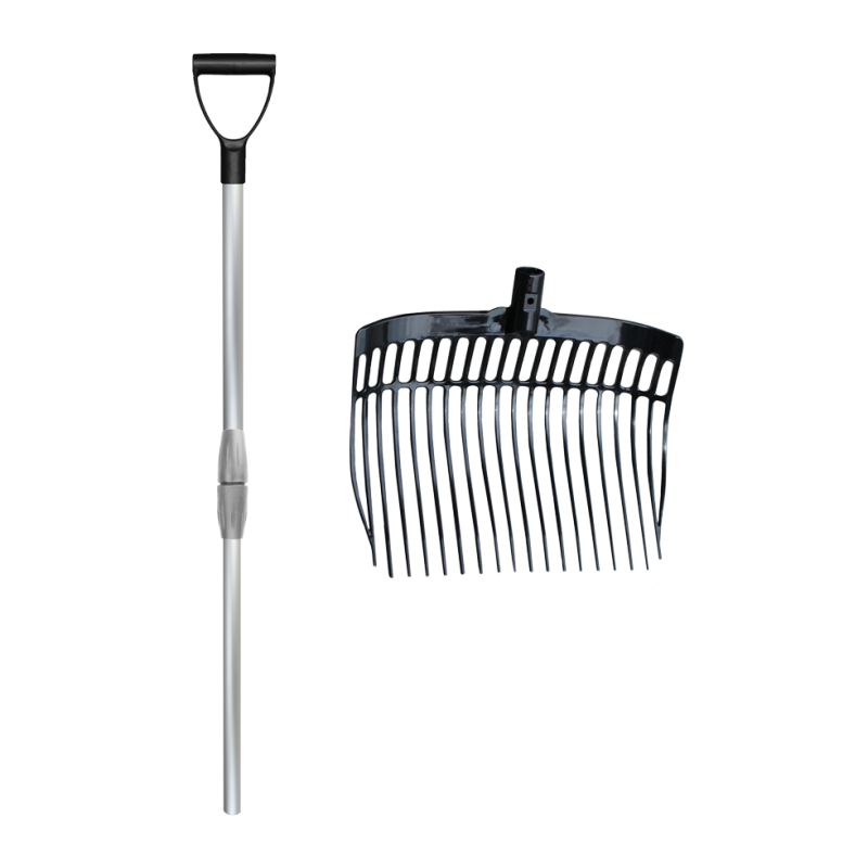 Fourchette à raser avec manche Noir