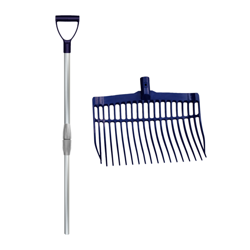 Fourchette à raser avec manche Bleu