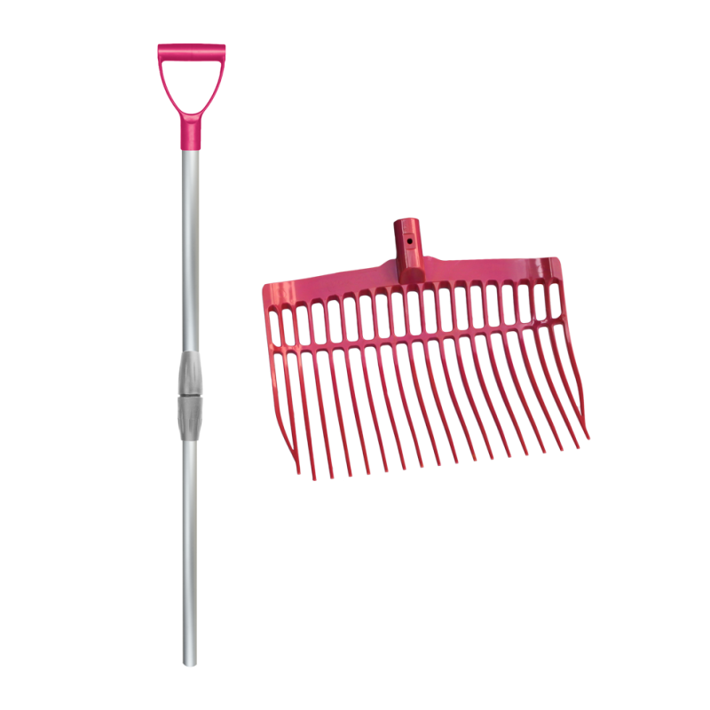 Fourchette à raser avec manche rose