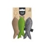 Lot de 3 jouets en feutre pour chat Minus One en forme de poisson
