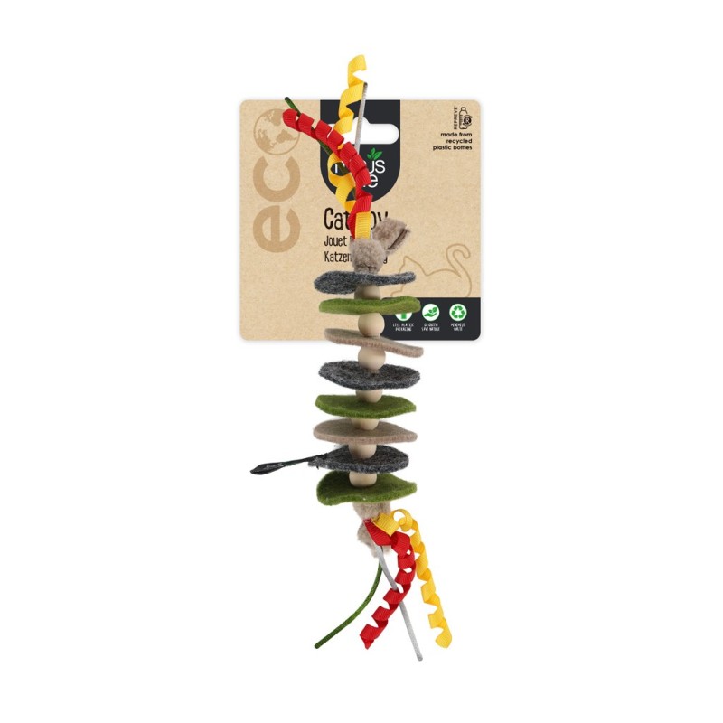 Jouets en feutre classiques pour chat Minus One avec corde