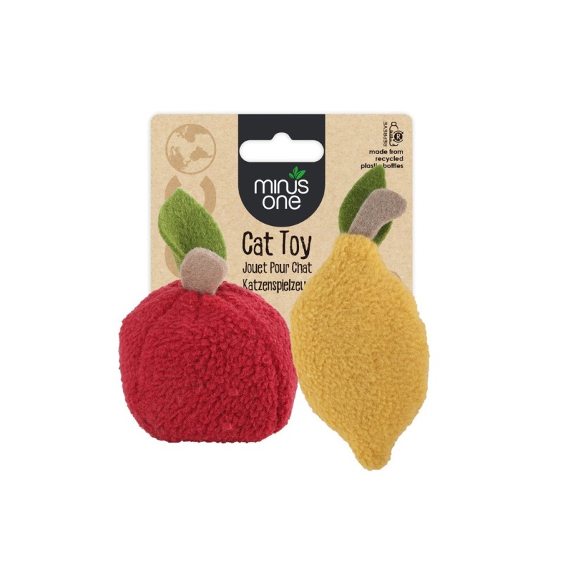 Jouets pour chat Minus One Fruit Citron et Pomme