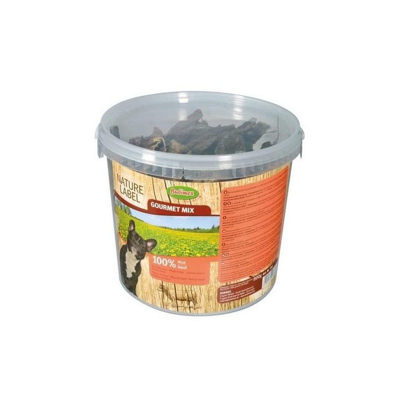 Seau Gourmet Mix, mélange de viandes de boeuf séchées 800g