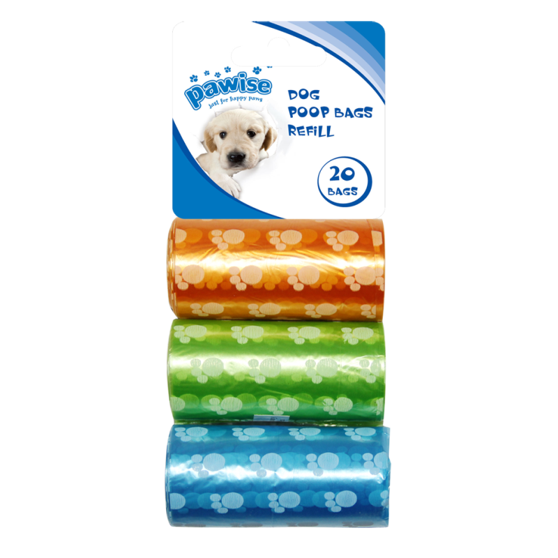 Recharges de sacs à crottes Pawise, lot de 3