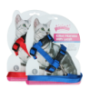 Harnais pour chaton Pawise avec laisse Rouge/Bleu L