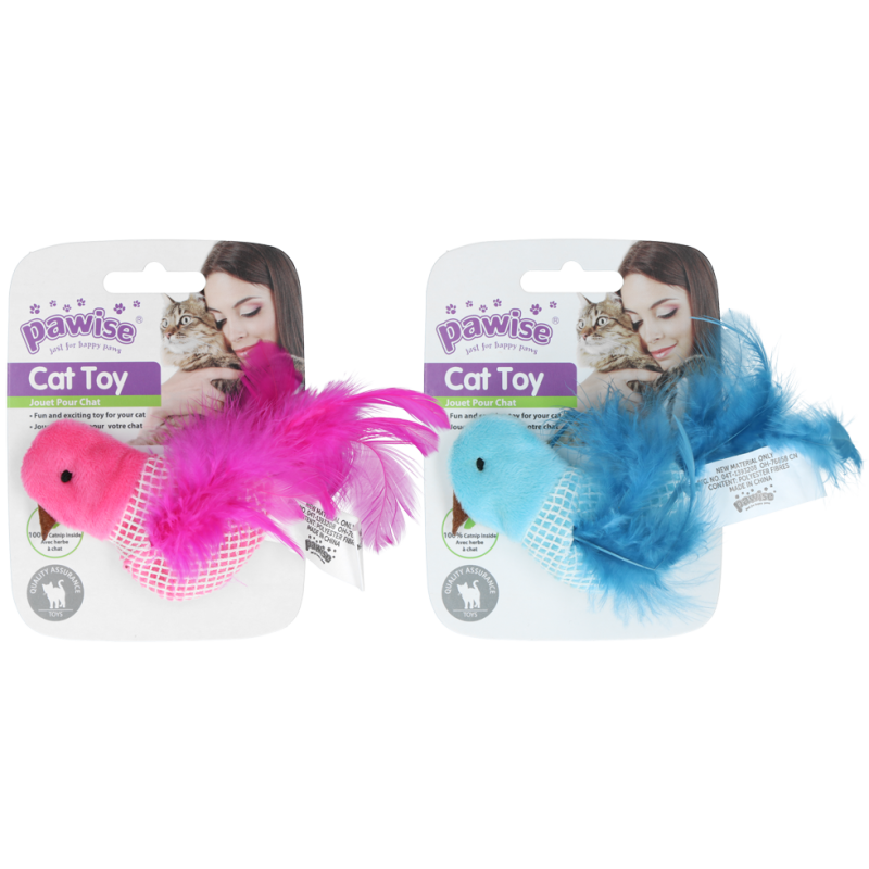 Jouet oiseau Pawise 100 % herbe à chat
