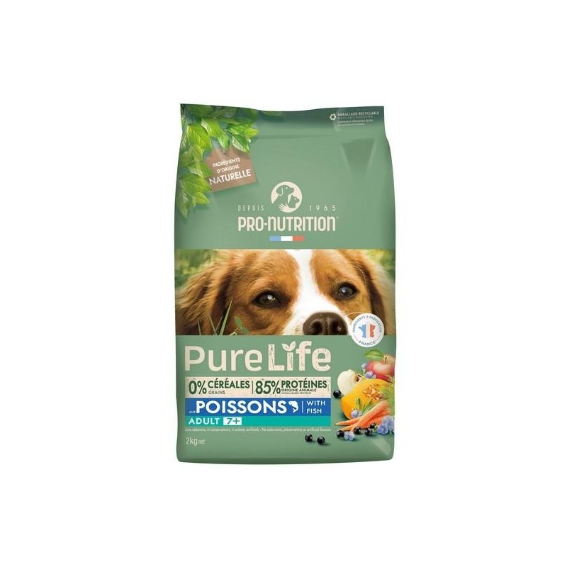 PureLife Adult 7+ - Croquettes pour chiens adulte de 7 ans et +    2kg