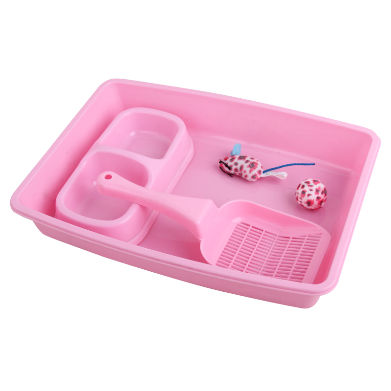 Kit de démarrage pour chaton Pawise rose