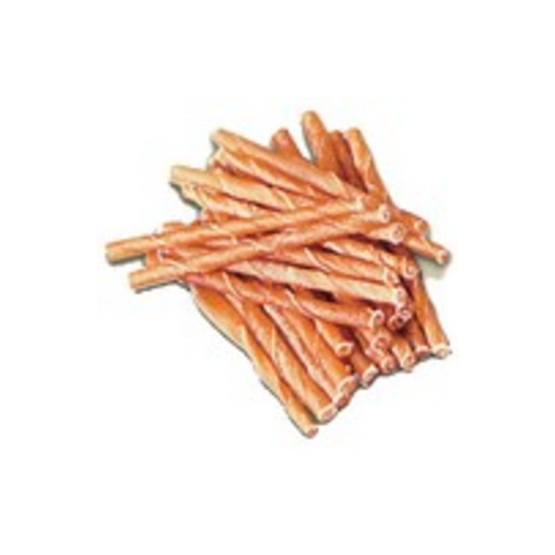 Bâtonnets torsadés, peau de buffle - Friandise pour chien 100pieces