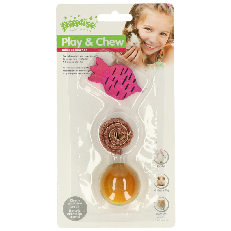 Loofah en bois Pawise Pretty Toys No2